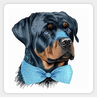 Rottweiler Bow Sticker